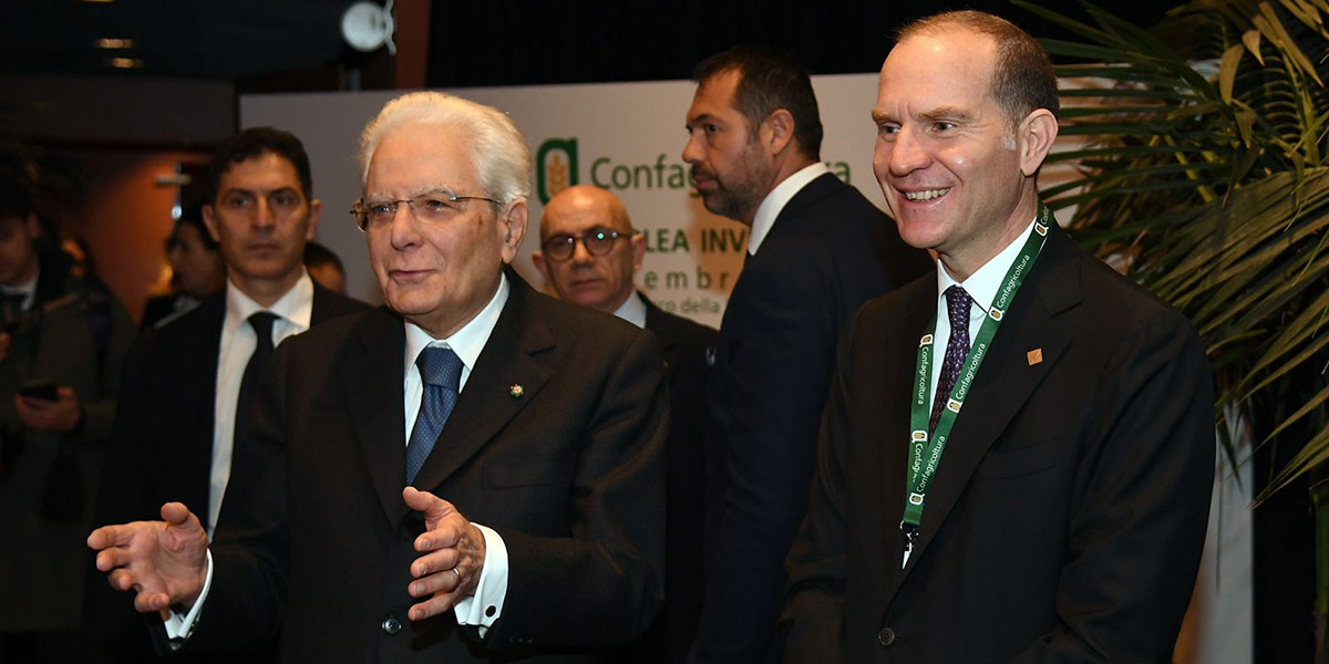 Assemblea Confagricoltura, Mattarella: «L'agricoltura ha un ruolo centrale»